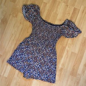 Lily Rose Floral Puff Sleeve Romper